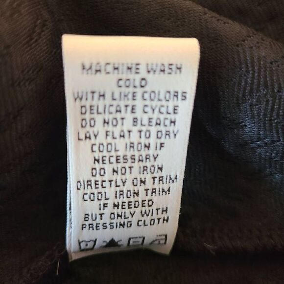 Max Studio Womens Long-Sleeve Scoop Neck Solid Black Top Medium - Picture 7 of 10